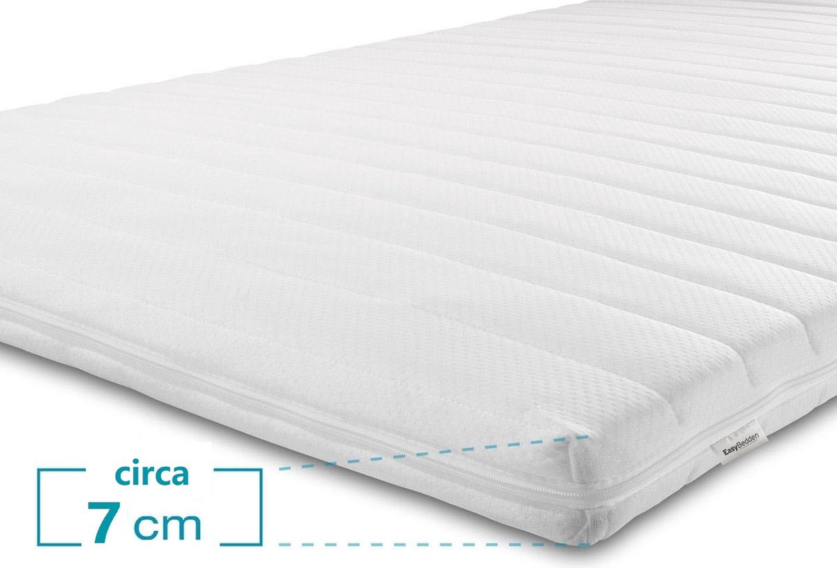 Easy Bedden EasyBedden® Topdekmatras Medium Koudschuim 120x210 circa 7 cm Wit