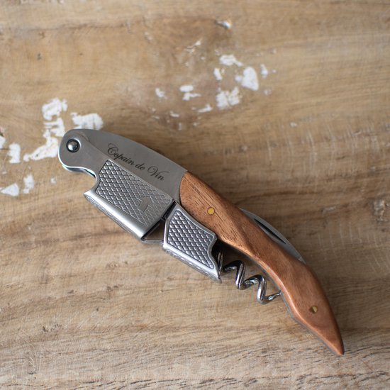 Tire-bouchon Copain de Vin™ Premium Rosewood - couteau de serveur - Tire-bouchon - Accessoires à vin - Cadeau vin
