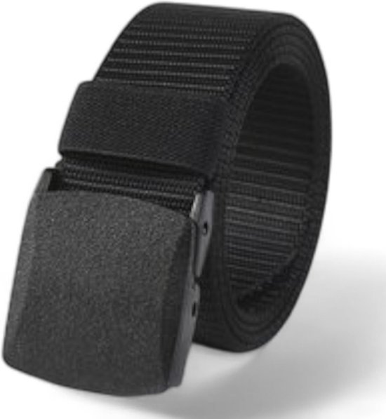 LOUD AND CLEAR® - Riem - Broekriem - Koppelriem - Zonder Gaatjes - Heren - Dames - Zwart - 120cm