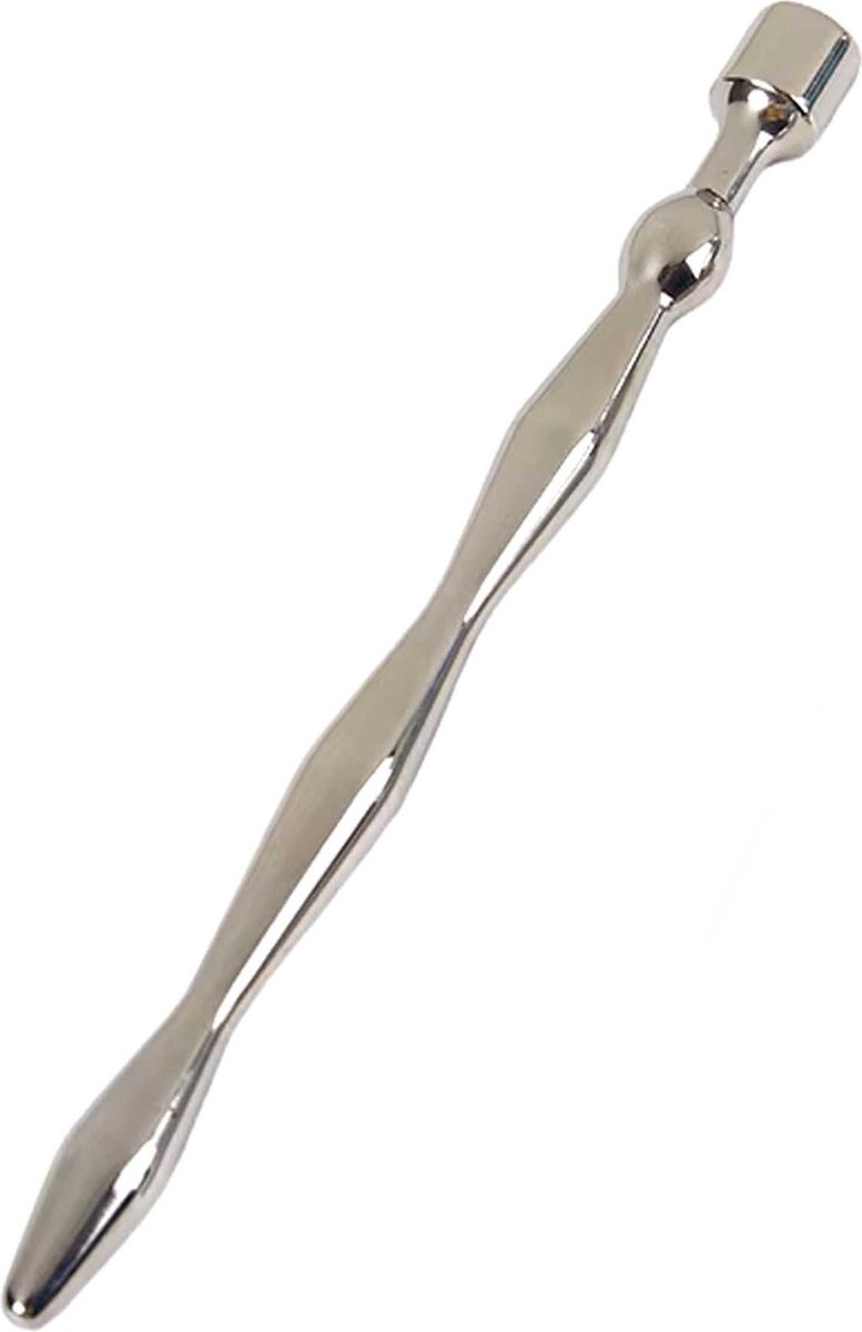 Goedkoopste XL Penisplug Gebogen RVS - Urethrale - Plasbuis Staaf - Penis Plug