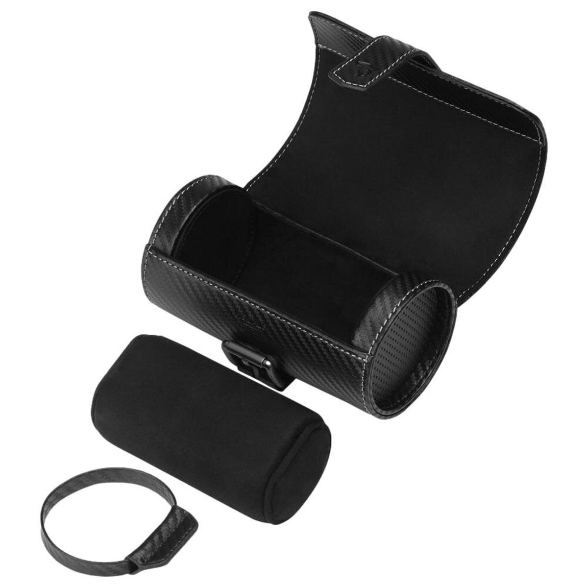 Modalo - 340281 - Uhrenrolle voor 2 Horloges - carbon-zwart - Genius