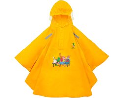 Willex poncho Kikker en Vriendjes geel 104/110