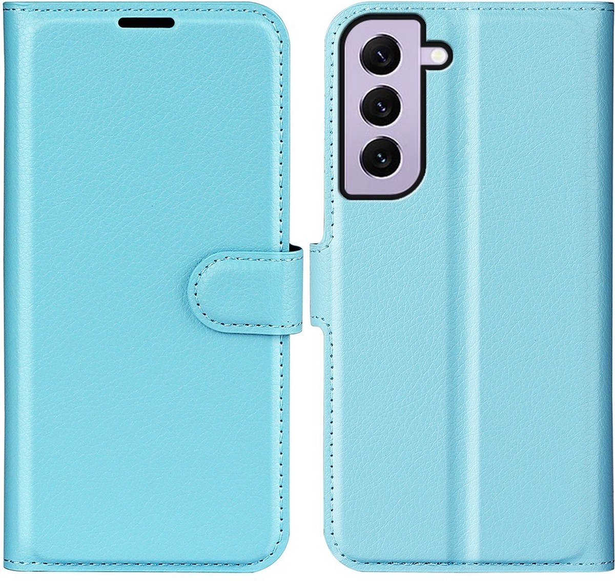 Coverup Hoesje - Geschikt voor Samsung Galaxy S23 Hoesje - Coverup Book Case - Lichtblauw