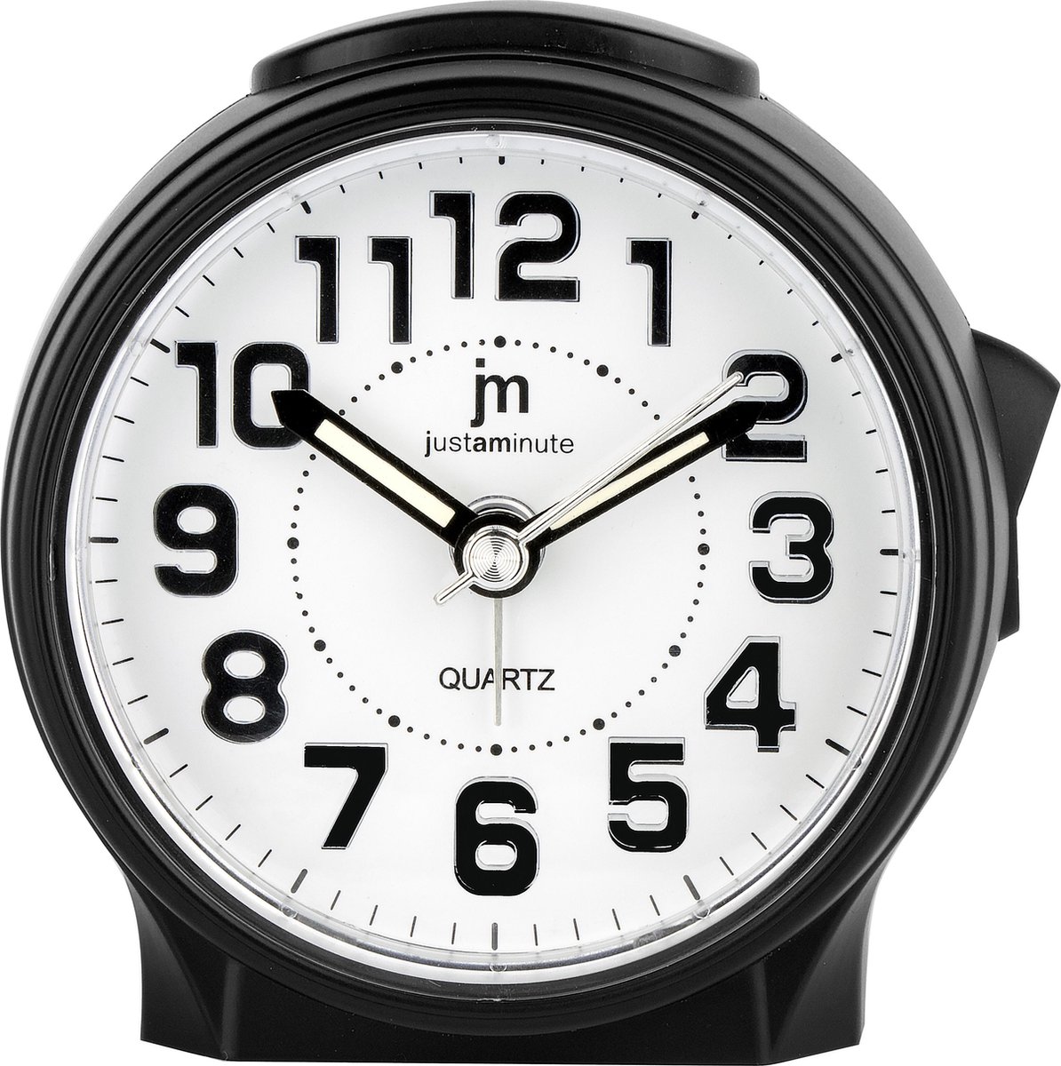 Just a Minute| Wekker | Zwart | Stil uurwerk