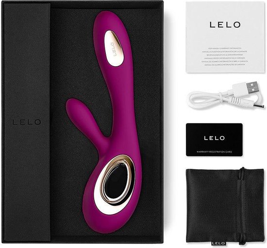 LELO SORAYA Wave, Vibromasseur Rabbit Utilisant WaveMotion, Sextoyse couple plaisir, Vibromasseurs feminin va et vient, LELO Sex Toýs Femme Clitoridien, Deep Rose