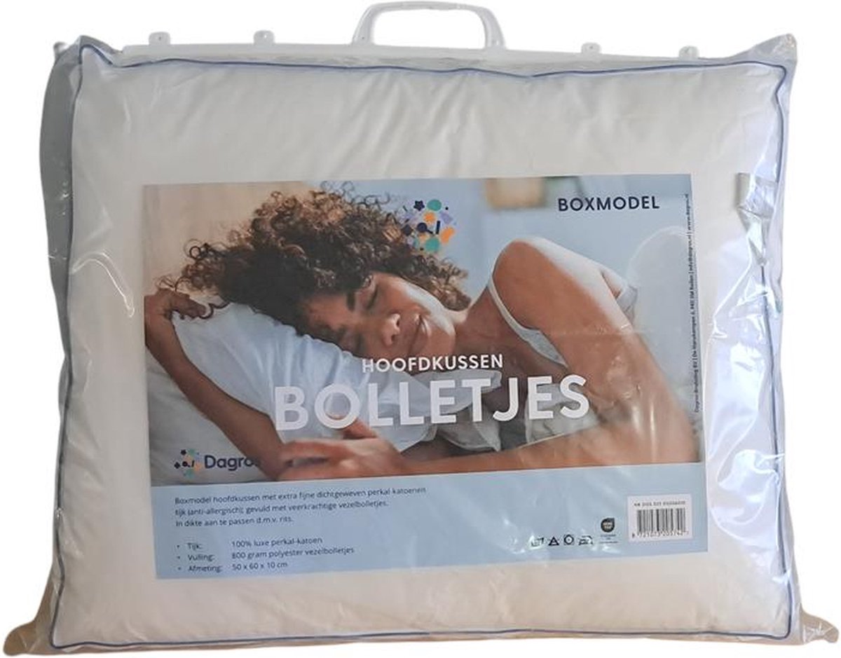 Dagros Hoofdkussen bolletjes 50x60cm