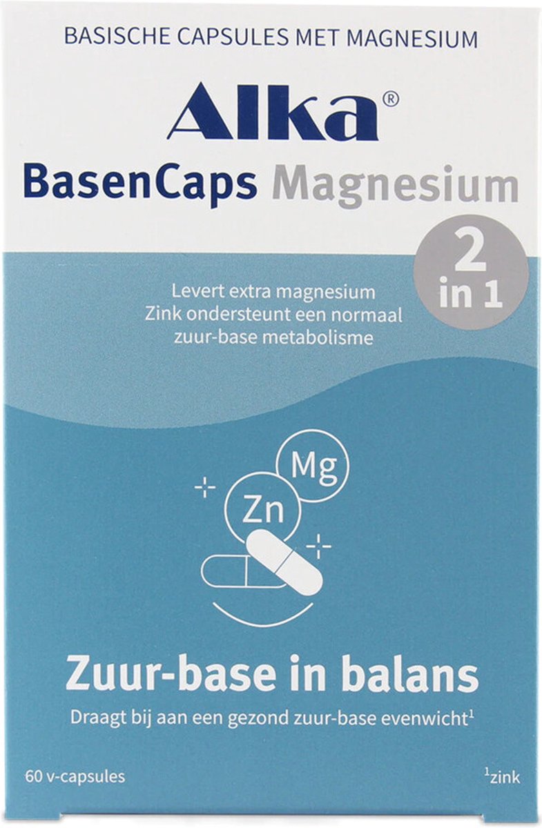 Goedkoopste Alka BasenCaps Magnesium - Basische Capsules met Magnesium - 60 Caps