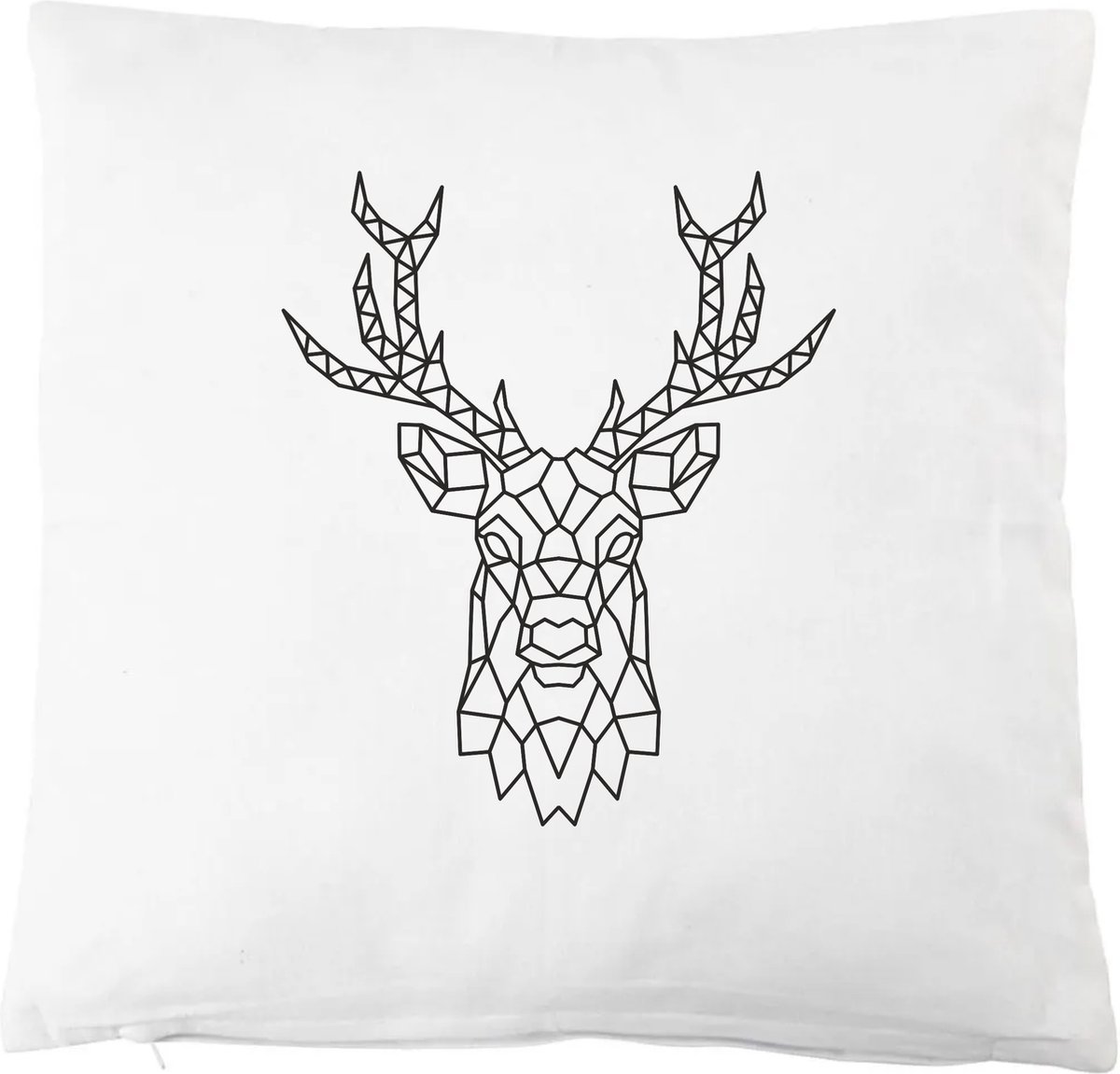 eizook Rendier Kerstmis Kussenhoes - Zwart - 45x45 cm - Specialties By Eizook