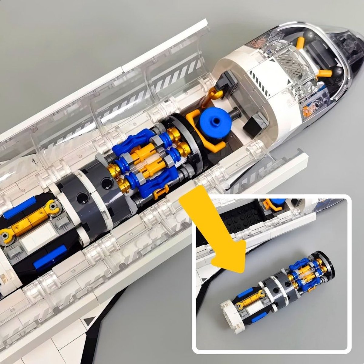 Jaki - LIMITED icons edition City Ruimtevaart raket | Artemis Space Wars Expert | Classic Creator STEM ideas speelgoed | Compatibel met lego mega bloks | Technic nasa ruimte shuttle bouwpakket voor volwassen & kinderen | 2226 bouwstenen — afbeelding 15