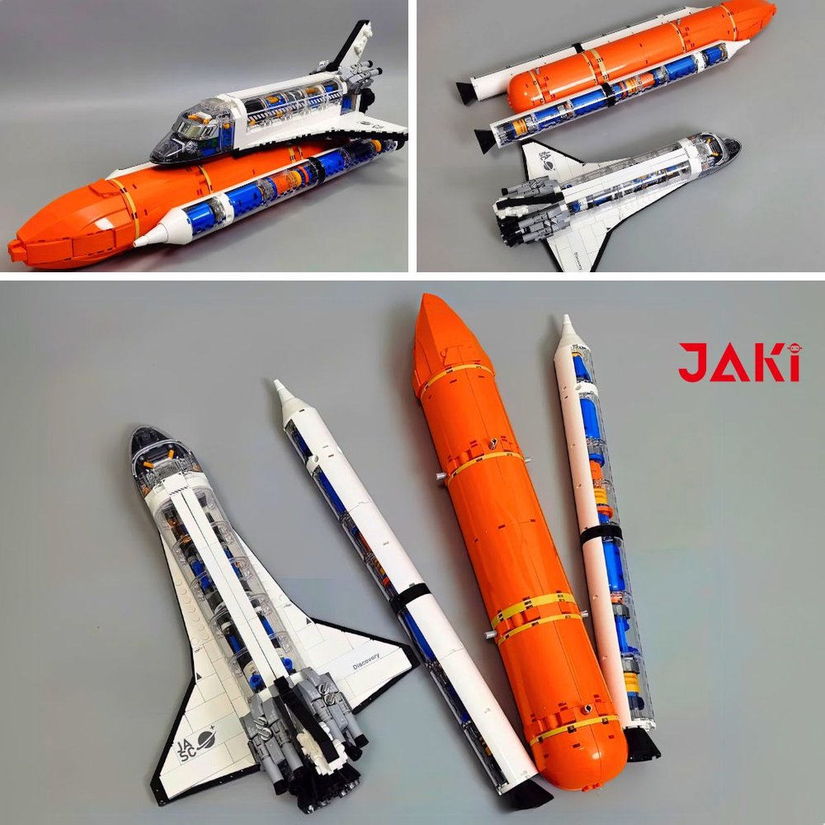 Jaki - LIMITED icons edition City Ruimtevaart raket | Artemis Space Wars Expert | Classic Creator STEM ideas speelgoed | Compatibel met lego mega bloks | Technic nasa ruimte shuttle bouwpakket voor volwassen & kinderen | 2226 bouwstenen — afbeelding 12