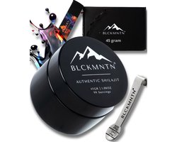 Authentic Shilajit Resin 100% Pure - 45 Gram - Mumijo - 83,47% Fulvinezuur - Gratis Maatlepel - EuroFins Gecontroleerd