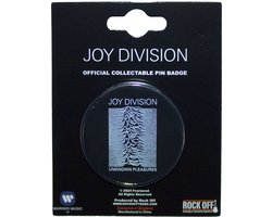 Joy Division - Unknown Pleasures Pin - Zwart