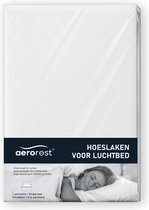 AeroRest hoeslaken éénpersoons luchtbed | Hoeslaken voor luchtbed | Jersey | 100% katoen | Wit | 99 x 203-210 cm