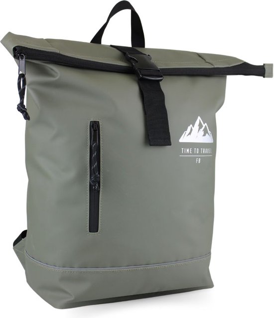Fana Bags Rugtas & Fietstas in 1 Groen - Laptop Rugtas - Werktas/Rugzak - Enkele Fietstas - Laptop Rugzak van Fana Bags — afbeelding 2