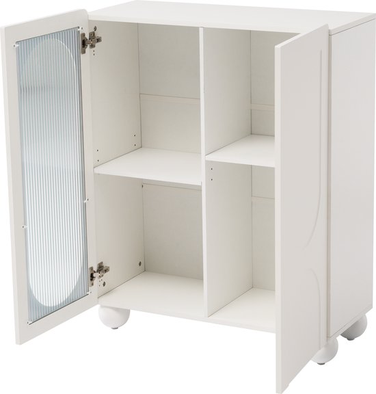 JE110 - 2945 Multifunctionele kast | 100% MELAMINE | Wit - Modern