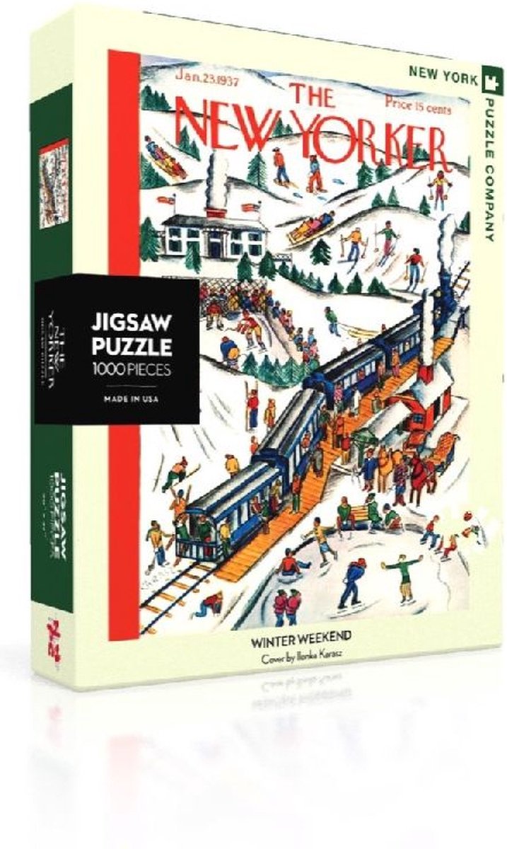 New York Puzzle Company - New Yorker Winter Weekend - 1000 stukjes puzzel