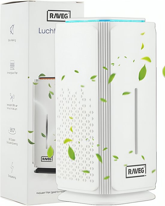 Luchtreiniger Mini Air Purifier met Ionisator  RAVEG