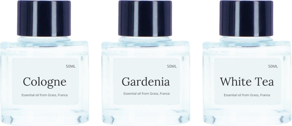 Goedkoopste Carsweep - Auto Parfum Navulling 3-Pack - White Tea - Gardenia - Cologne