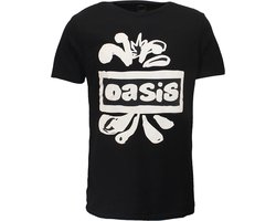 Oasis Splatter Logo Official Band T-Shirt - Officiële Merchandise - M