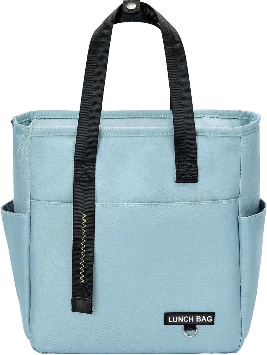 Rainbecom - Koeltassen – Lunchtas – 27x15x28 cm – 11.3 Liter - Lichtblauw - Isolatie - 600D Kationisch Polyester - Handvat Riem - EVA Koeltas - Lunch Bag - Geïsoleerde Koeltas - Picknicktas