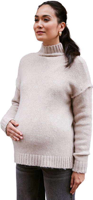 ENVIE DE FRAISE Umstandspullover - Langer Strickpulli Mit Abnehmbarer Spitze