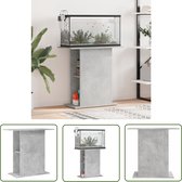 The Living Store Support pour aquarium Gris béton - 75 x 36 x 72,5 cm - Bois d'ingénierie