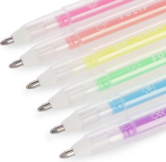 Legami Set van 6 Pastel Gel Pennen - Spring is in the Air