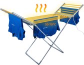 Bol.com Premium Elektrisch Wasrek met Verwarming 230W - Wasrek - Verwarmd Droogrek - Wit - Silvergear aanbieding