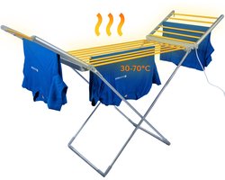 Premium Elektrisch Wasrek met Verwarming 230W - Wasrek - Verwarmd Droogrek - Wit - Silvergear
