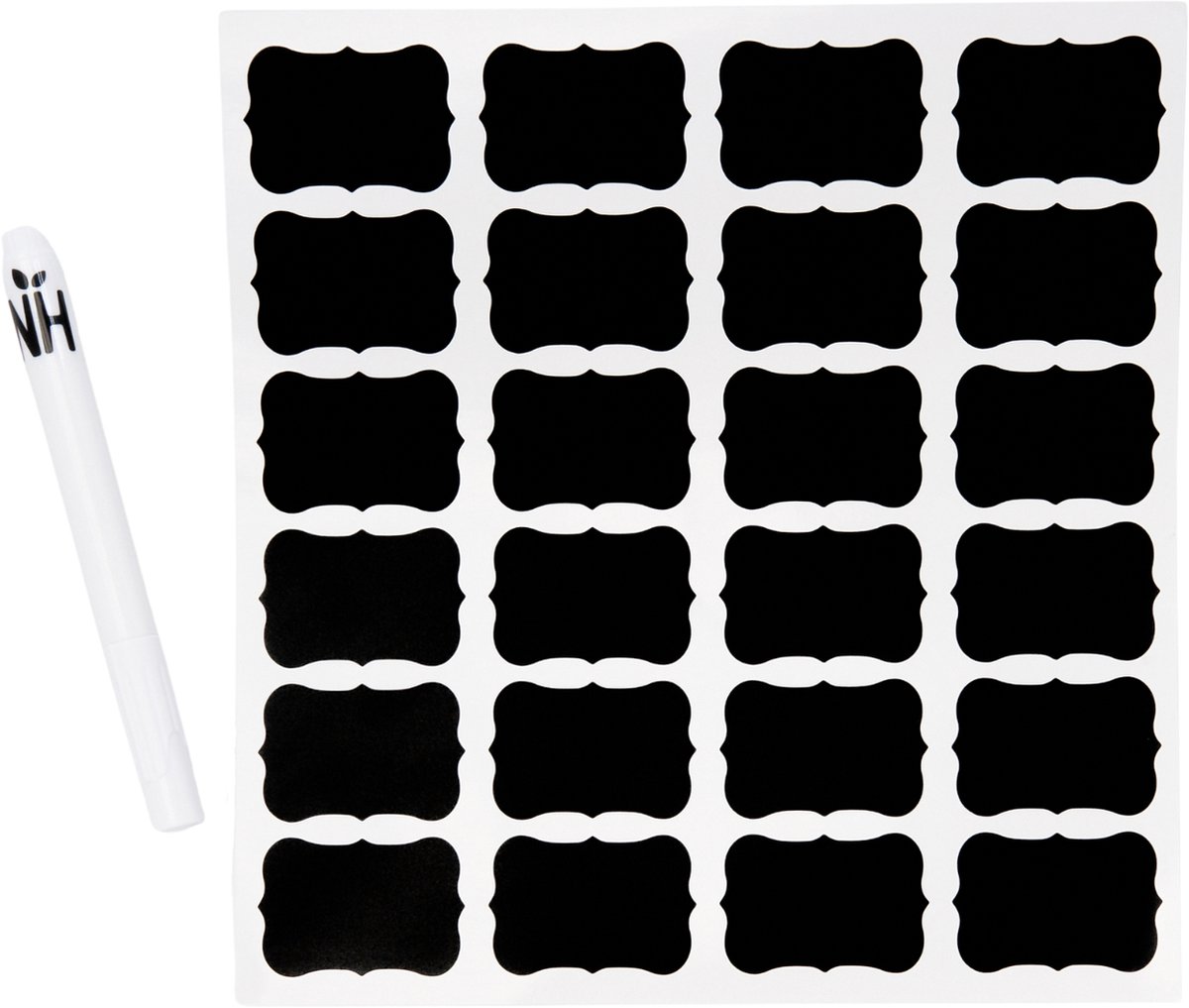 Natural Heroes - Krijt Labels (Set) Vorm 1 (incl. stift)