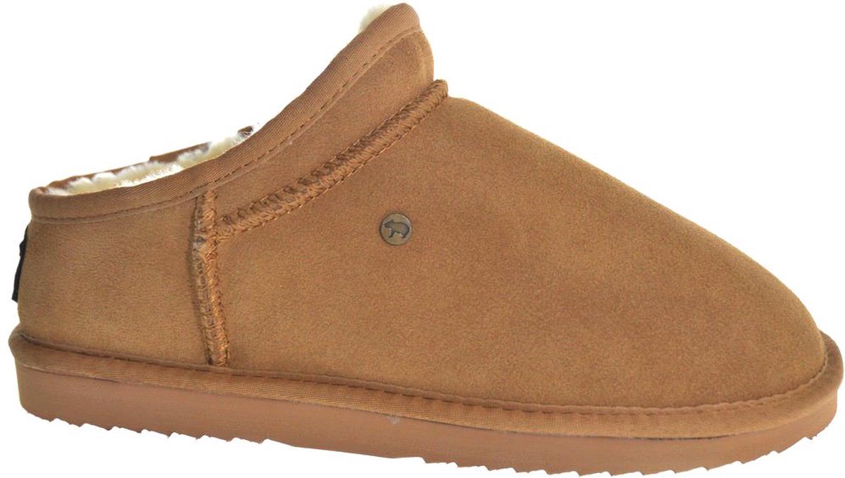 Warmbat Conner Mannen Sloffen - Cognac - Maat 48