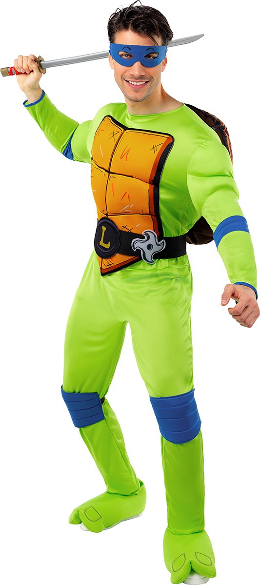 FUNIDELIA Leonardo Kostuum voor mannen - De Ninja Turtles - Maat: L