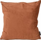 Housse de coussin en velours marron | Velours - Polyester | 45 x 45 cm