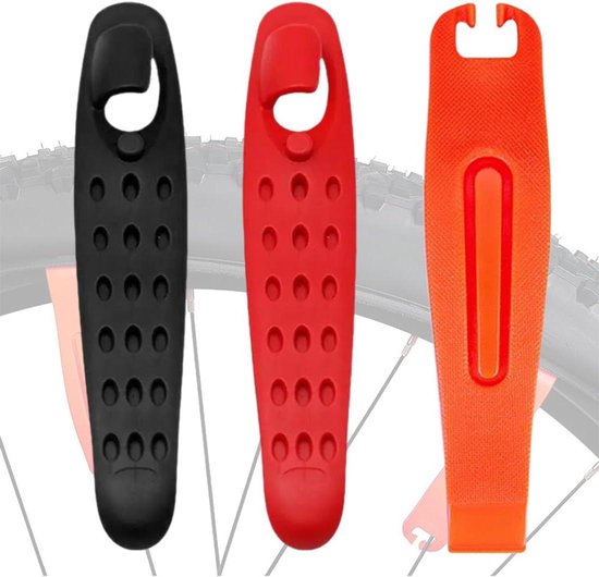 Kit De 3 Démonte-pneus Vélo En Acier - Léger Et Solide, Idéal Pour Réparations Rapides !