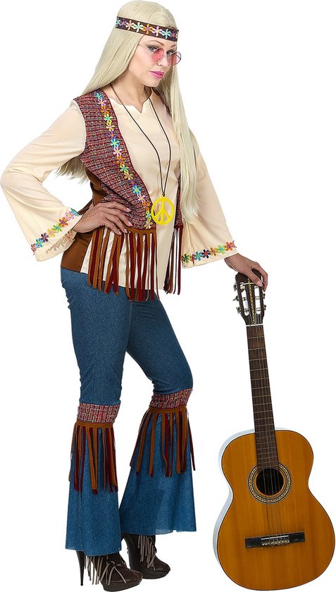 WIDMANN Hippie peace jaren 60 outfit voor vrouwen L bol