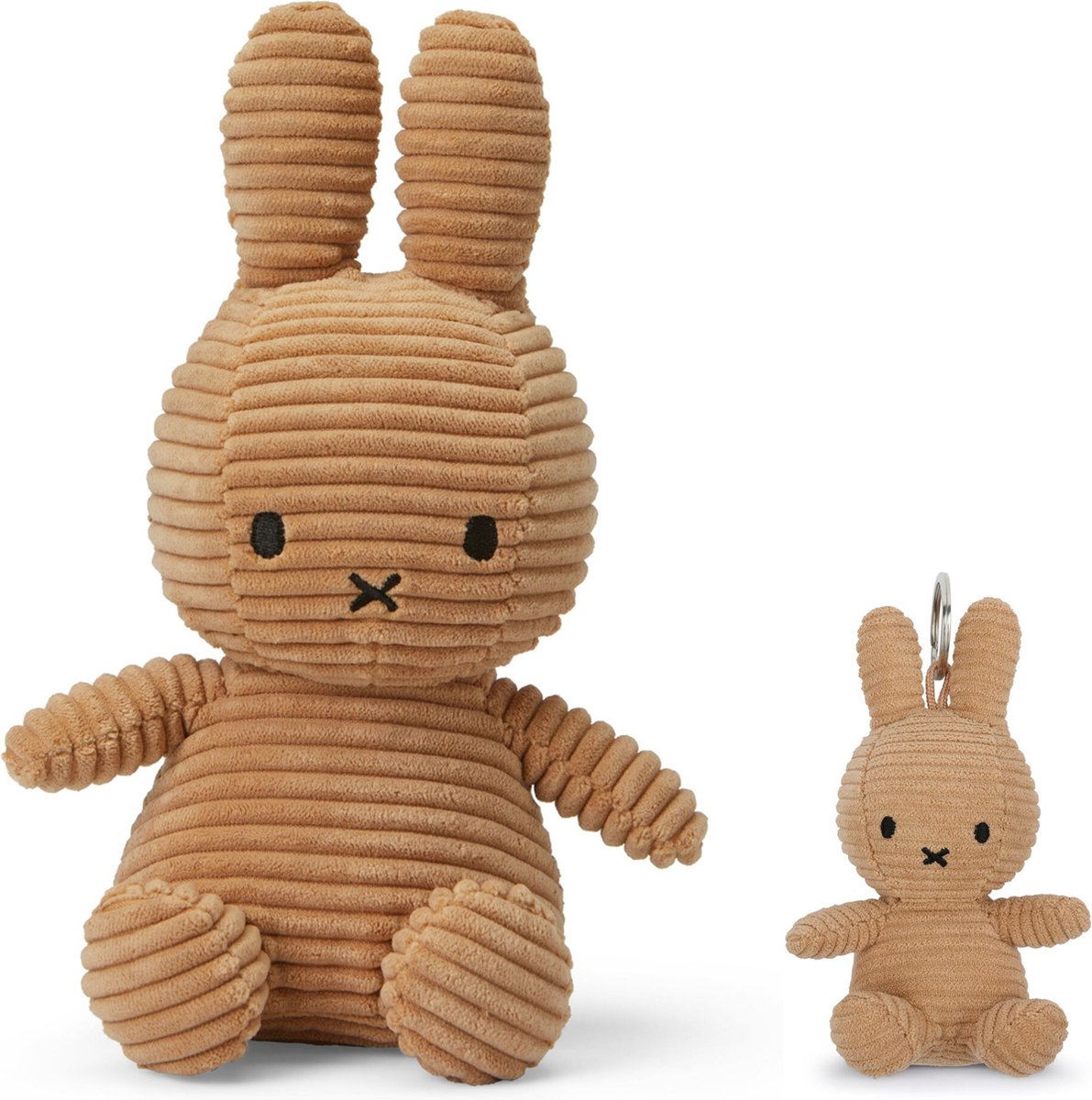 Nijntje Corduroy Beige Bundel - knuffel en sleutelhanger