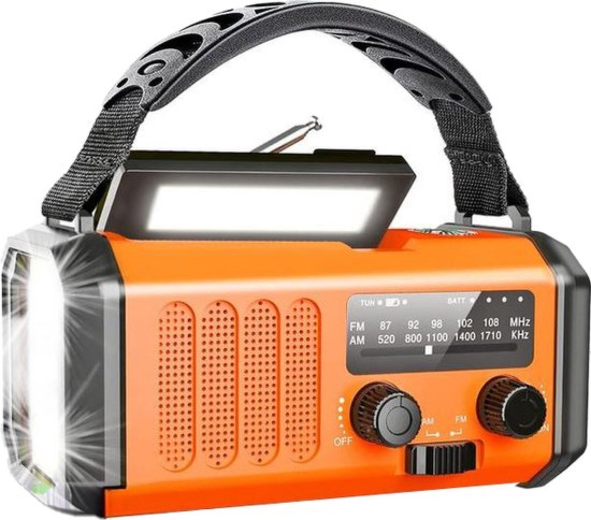 Solar Noodradio - Outdoor Survival - Powerbank & Zaklamp