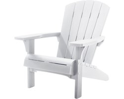 foto van Keter Troy Adirondack Tuinstoel - 85x80x96,5cm - Wit