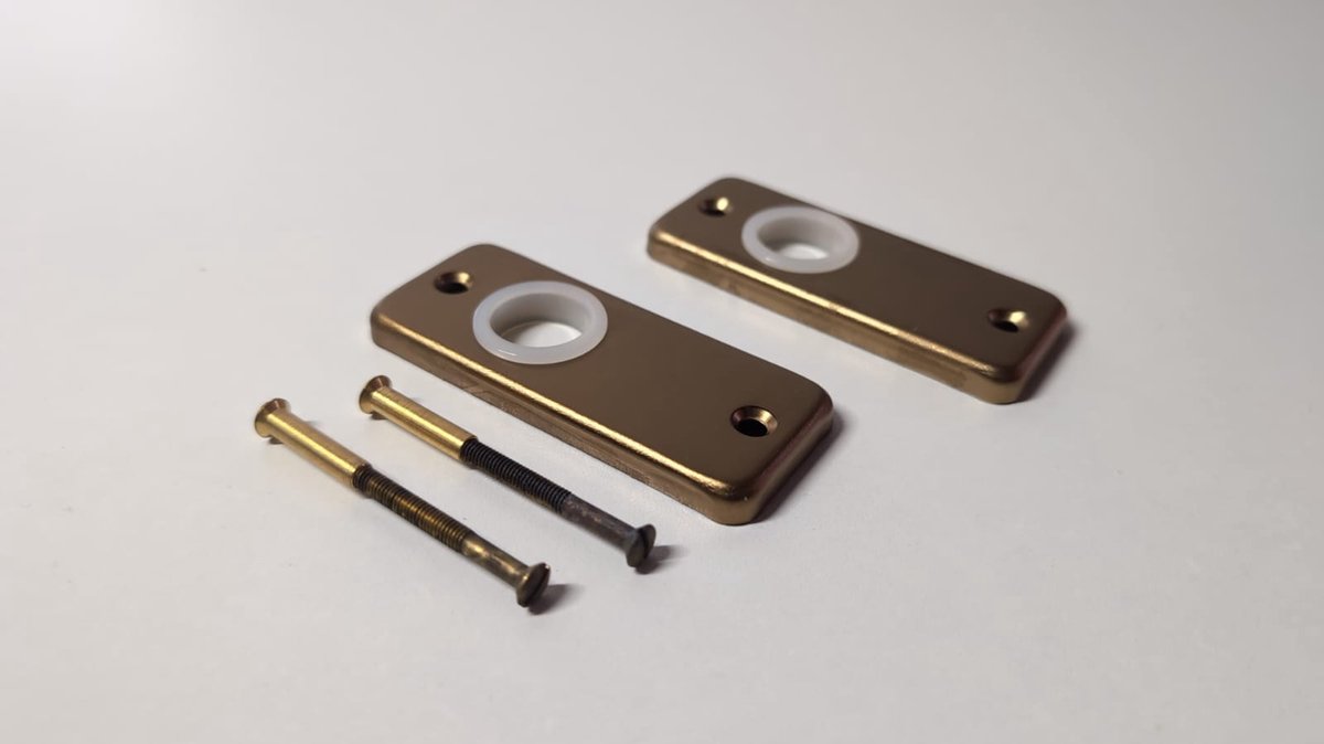 meester smid patentrozet Aluminium/brons