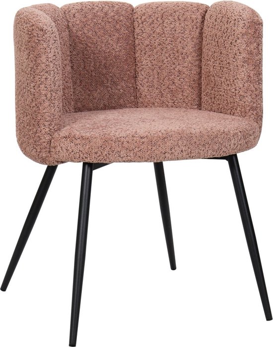 HTfurniture-chaise à cinq doigts-rose-chaises de salle à manger-rose