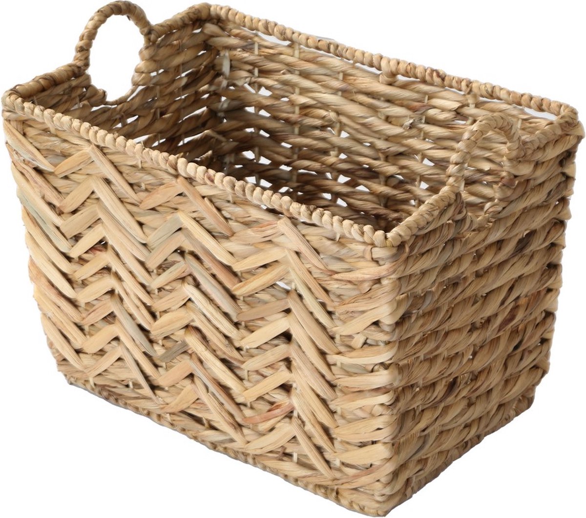 CALICOSY - Hoge mand van waterhyacint - L46cm x H32 cm