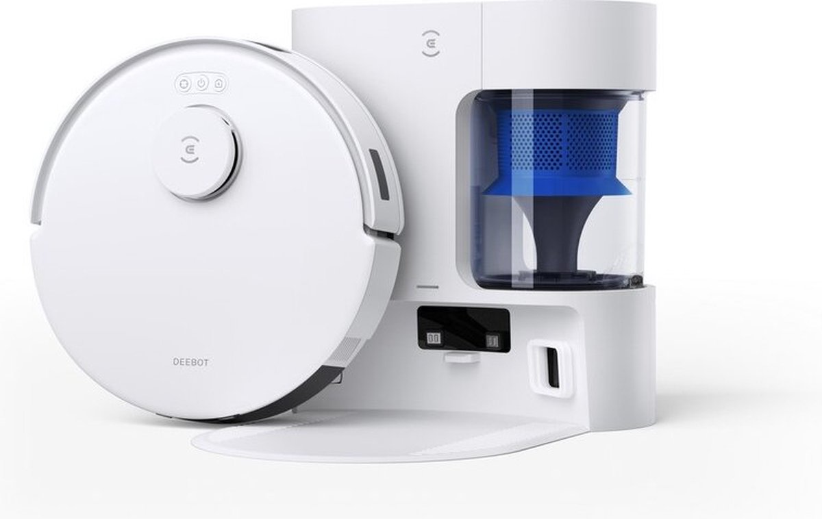 Afbeelding 2 van ECOVACS - DEEBOT N20 Pro Plus - Robotstofzuiger - PureCyclone - 8000 Pa zuigkracht- Zelfreinigende Robotstofzuiger met Warmwater – Dweilsysteem - Automatisch Leegstation - Geschikt voor dierenharen
