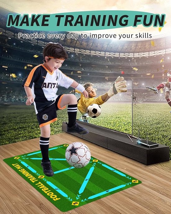 Tapis de football - Tapis de Voetbal - Équipement d'entraînement de Voetbal - Football - Junior - Tapis de Voetbal
