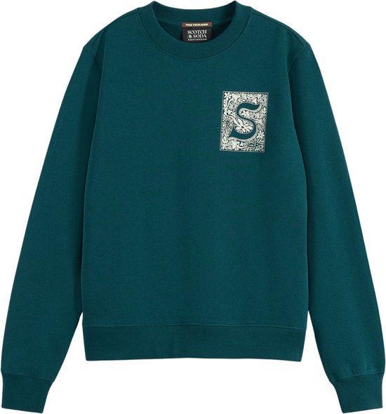 Scotch & Soda CHEST ARTWORK SWEAT-SHIRT FIT Pull pour Femme - Taille S