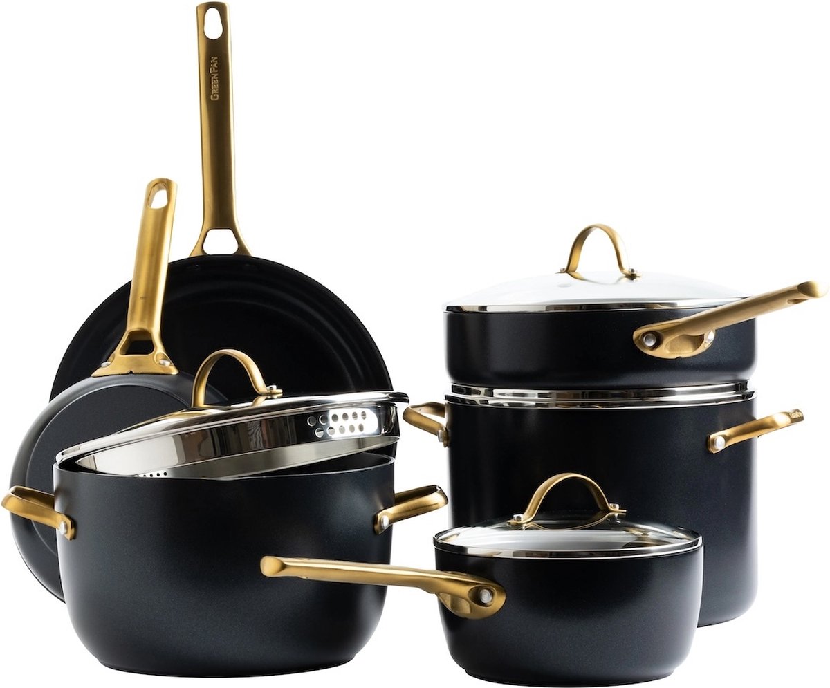 GreenPan - Padova Reserve Black 10-delige Pannenset