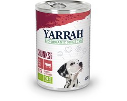 Yarrah Bio Hondenvoer Chunks Rund 405 gr