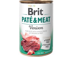 Brit Blik Paté & Meat 400 g - Hondenvoer - Hert