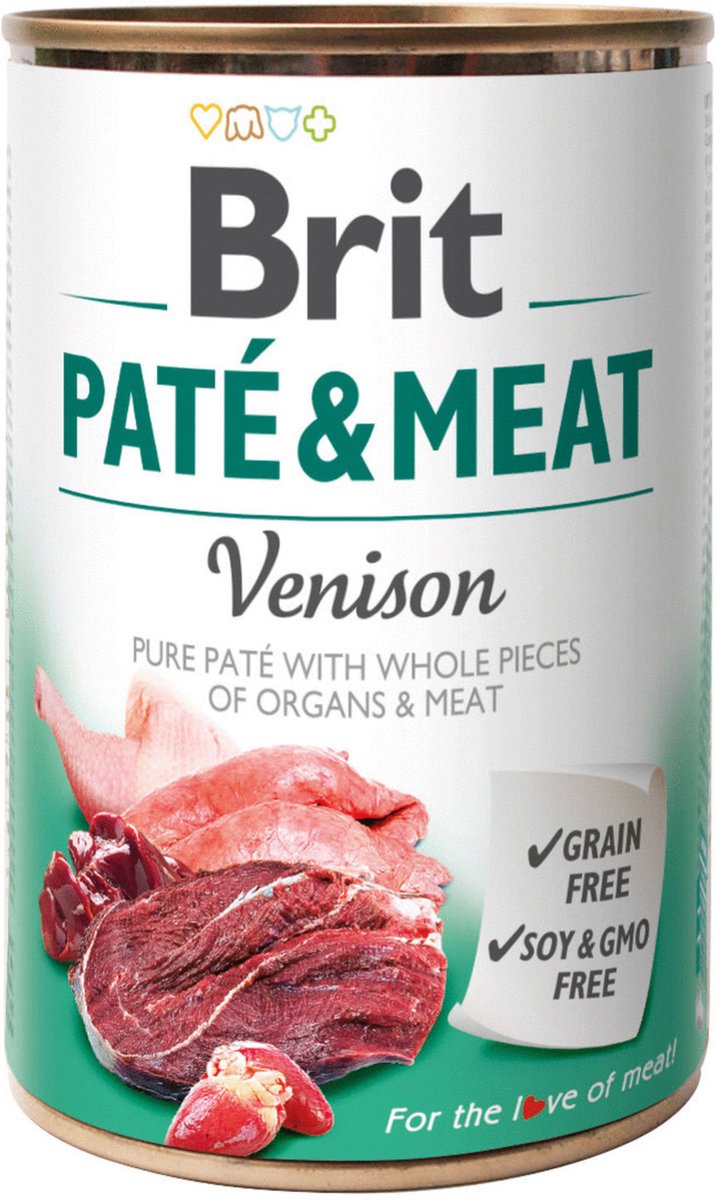 Brit Brit Blik Paté & Meat 400 g - Hondenvoer - Hert