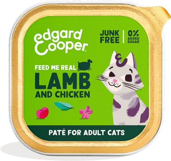 Edgard & Cooper Kattenvoer Pate Lam - Kip 85 gr