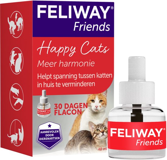 Feliway Friends - navulling - 48 ml - Anti-conflict voor Katten
